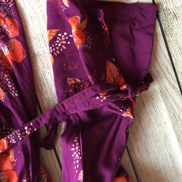 Free People Purple Tuscan Dreams Blouse XS - Picture 8 of 10